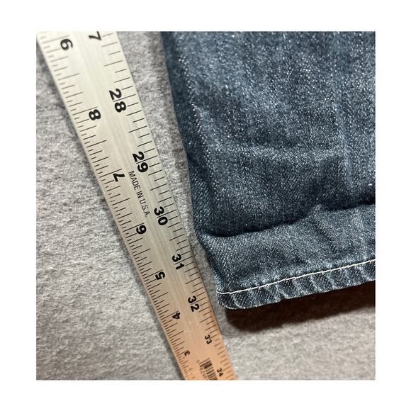 True Religion Mens Distress Straight With Flap Pockets Jeans Blue Size 38 - Picture 7 of 12